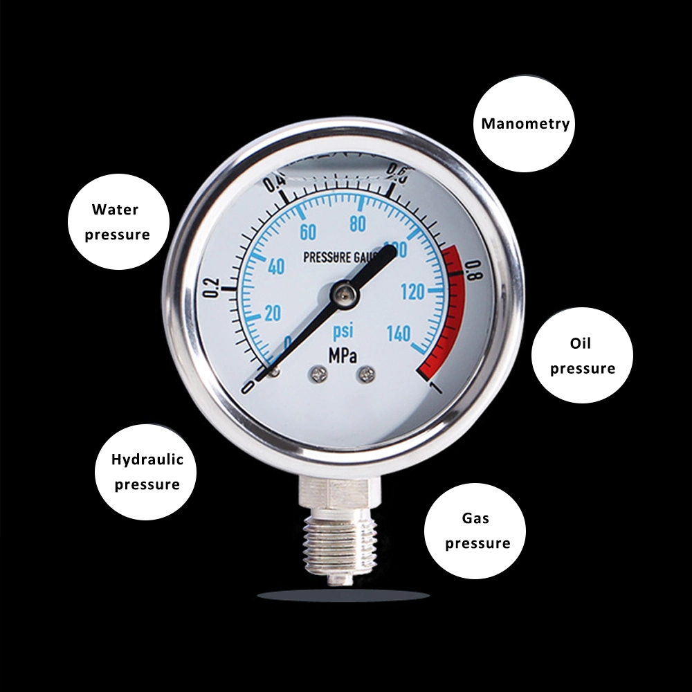 Pressure Transmitter Air Gas Oil Vacuum Pressure Gauge Pressure Sensor Water Pressure Switch Stainless Steel Digital Manometer Pressure Gauge