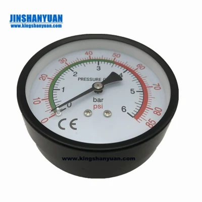 Termomanometro con manometro di temperatura e connessione inferiore o posteriore da 80 mm